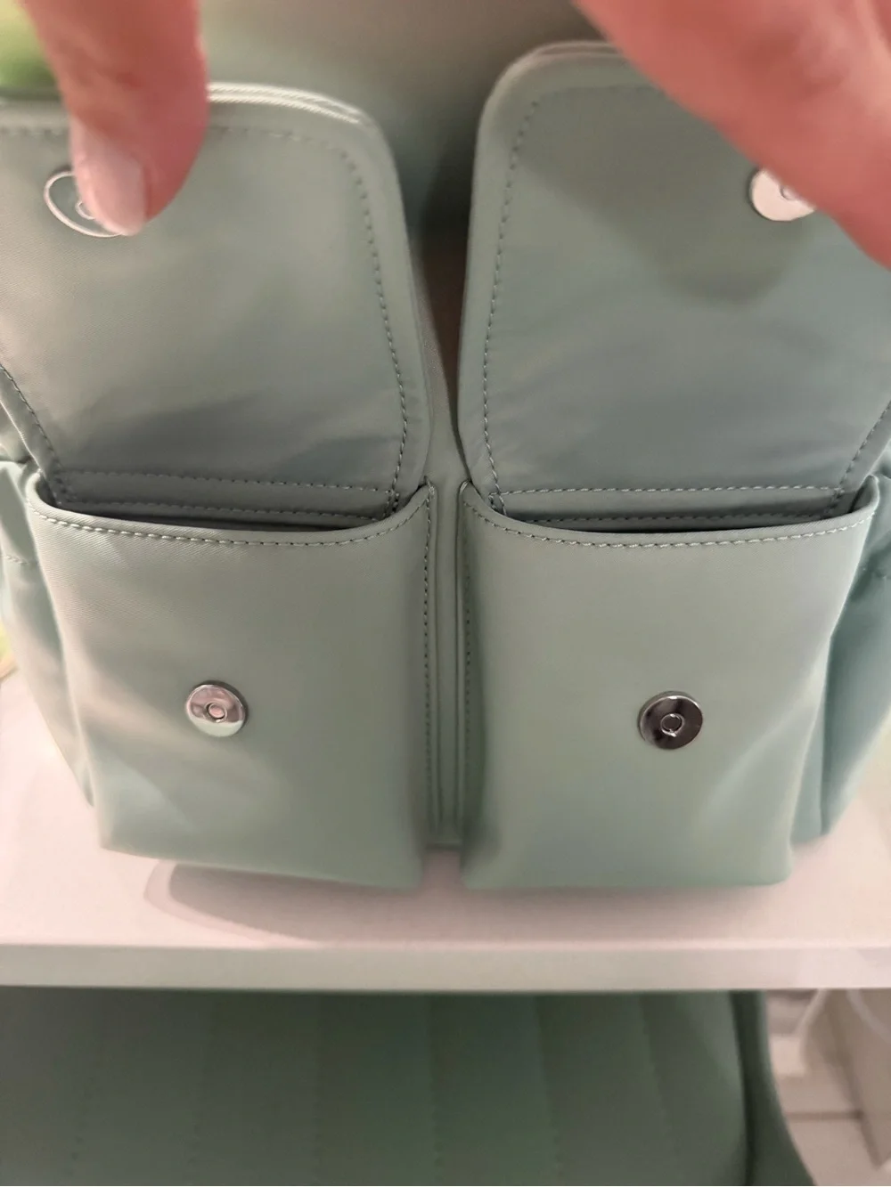 kate spade Mint Green Mini Backpack with Front Pockets